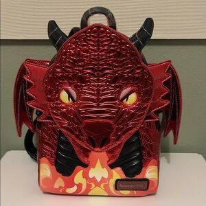 Loungefly Fiery Red Dragon Backpack